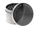 Chromium Crusher 2.5 Inch 4 Piece Tobacco Spice Herb Grinder - Gun Metal