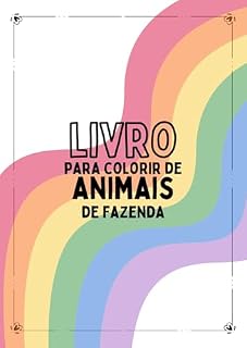 Livro Livro para Colorir de Animais de Fazenda