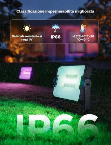 Govee 4 x Outdoor LED Spotlights, RGBIC Light with Cool and Warm White, Works with Alexa Matter Google Home, 50+ Scenes, IP66 Waterproof Outdoor LED Spotlight for Garden and Patio