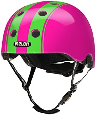 Melon Double Green Pink Helmet, Pink/Green, Glossy Finish, Medium, 52-58cm/20.5-22.75in Head Size