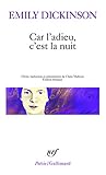 Car L Adieu, C Est La Nuit (Poesie/Gallimard) (French Edition) by