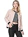Allegra K Women's Multi-Pocket Zip Fastening Lightweight Bomber Jacket S Pink