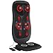 Gideon Luxury Six-Program Fully Customizable Back and Neck Massaging Cushion with Heat/Shiatsu Deep Kneading, Rolling and Vibrating – Massage Sitting Area, Full Back and Neck