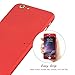 IPAKY All-Round Protective Slim Case Cover with Tempered Glass Screen Protector Skin for Apple iPhone 6/6S Plus 5.5'' (Red)