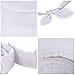 VBIGER Butterfly Knot Sun Wide Brim Visor Floppy Fold Beach Hat (White)