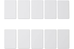 XIXEI 10 PCS Writable T5577/CET5577 125KHz RFID Rewritable White Contactless Card Blank Tag ID Card General Proximity Card