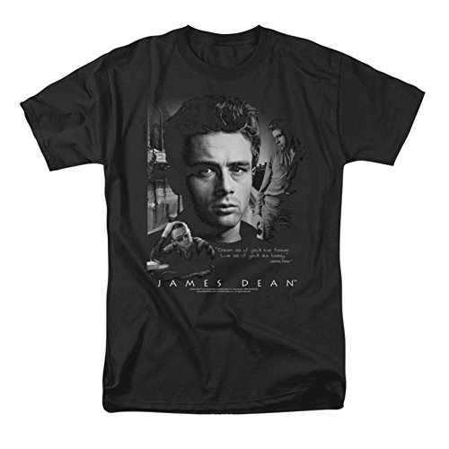James Dean Men's Dream Live T-shirt Medium Black