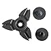 Yesorno Mini Hand Fidget Spinner Metal toy , 2 mins + Spin Time, One hand operation (Silver)