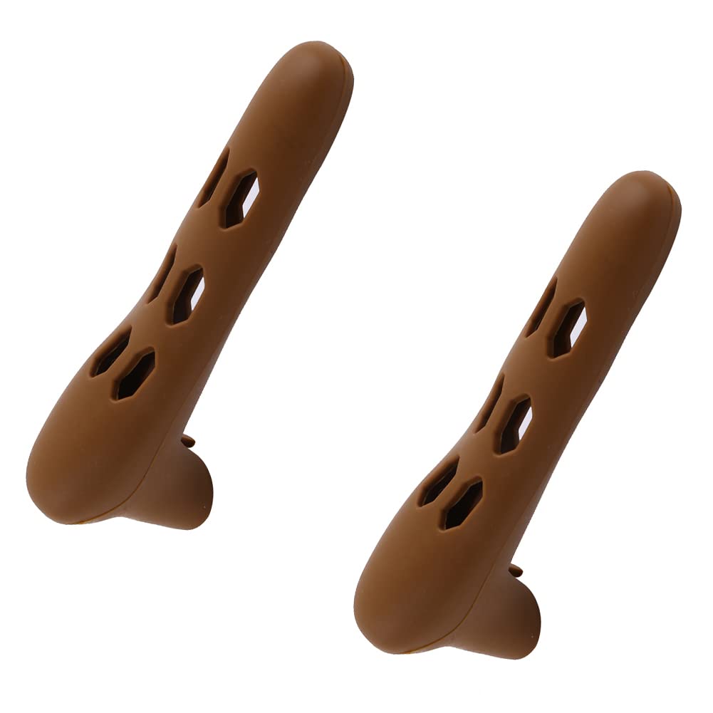 Door Handle Protector, 2 Pack Anti-Collision Protective Handle Covers for Kid, Children Safety in Brown