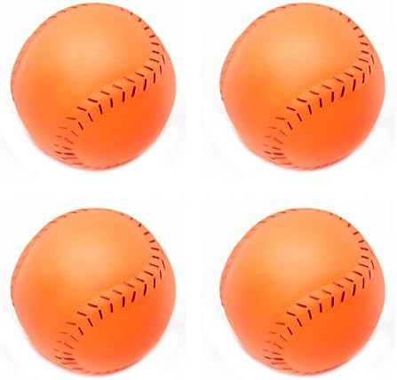 Savena Dog Squeaky Chew Toy Durable Ball Squeaker No Stuffing Chew Resistant Dog Toy (4 Pack)
