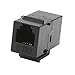 AllSmartLife 5-Pack CAT3 Female to Female RJ11/RJ12 Keystone Phone Jack Inline Coupler - Black