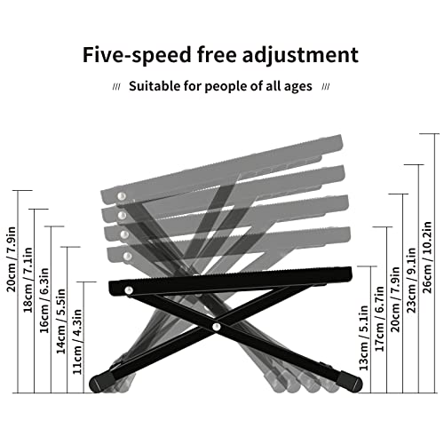 EASTROCK Guitar Foot Stool Height Adjustable Folding Foot Rest Made of