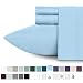 California Design Den 400 Thread Count 100% Cotton Sheet Set, Aero Blue King Sheets 4 Piece Set, Long-Staple Combed Pure Natural Cotton Bedsheets, Soft & Silky Sateen Weave