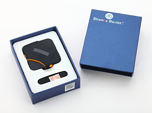 DB DrowseBuster-e Anti Sleepy Gadget Acupuncture Help Focus Stay Awake for Drivers, Students and Indoor Workers (Jet Black)