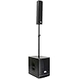 Seismic Audio - Apex-10S - Powered Column Array PA System - 700 Watts - 10" Sub & Satellite Speaker, Bluetooth,& DSP