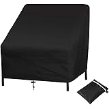 Uranshin Waterproof Outdoor Chair Covers, Outdoor Patio Furniture Covers Rocking Chair 210D, Lounge Deep Chair Covers Outdoor