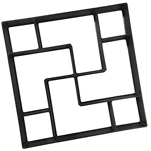 Pavement Mold Garden Walk Pavement Concrete Mould DIY Manually Paving Cement Brick Stone Road Concrete Molds Pathmate Moulds 9 Type 1pc