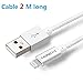 Ipone Charger Cable,6FT Lightning Cable Nylon Braided -[Apple MFi Certified] Series - for iPhone 6S Plus 6 Plus SE 5S 5 iPad iPod (Silver)
