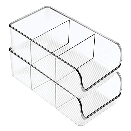 3 mDesign+Plastic+Kitchen+Storage+Organizer