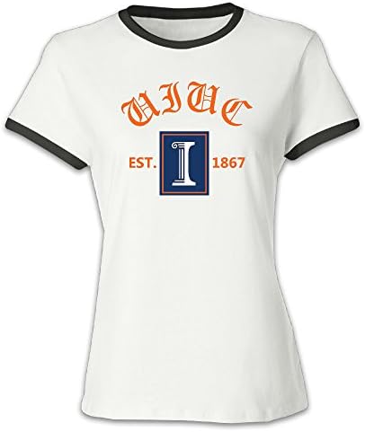 Women's University Of Illinois At Urbana Champaign UIUC Established 1867 Baseball T-shirt Black