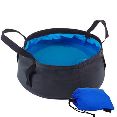 OSPORT Portable Travel Outdoor Camping Hiking Wash Basin Folding Bucket, Multifunctional Collapsible Bucket Bag