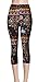 VIV Collection Plus Size Print Capri Leggings, Elephant Celebration