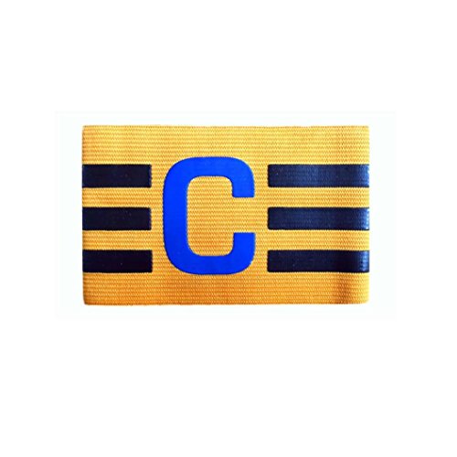 Feccile S-ports & Fit-ness Adjustable Captain Armband Soccer Football Match for Children Youth Adults,1PCS (Yellow)