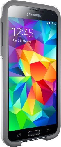 Otterbox SYMMETRY SERIES for Samsung Galaxy S5 - Retail Packaging - GLACIER (WHITE/GUNMETAL GREY) (Best Waterproof Case For Galaxy S5)