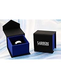 Thorsten Sheffield   Tungsten Rings for Men   Tungsten   Comfort Fit   Custom Engraving   Wedding Ring Band with Polished Beveled Edges and Matte Brushed Finished Center - 6mm