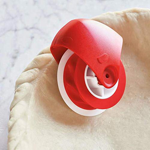Efaster Pizza Cutter,Edge Decorator,Pastry Wheel Decorator, Beautiful Pie Crust, Pizza Pastry Lattice Cutter,Pastry Pie Decoration Cutter Wheel Roller (Pastry Wheel Decorator) - Thumbnail 2