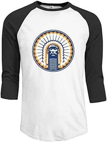 Men's Illinois Fighting Illini 3/4 Sleeve Raglan T Shirt Athletic Jersey