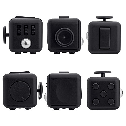 1Pc Mini Fidget Cube Relieves Stress And Anxiety for Children and Adults Anxiety Attention Toy Black