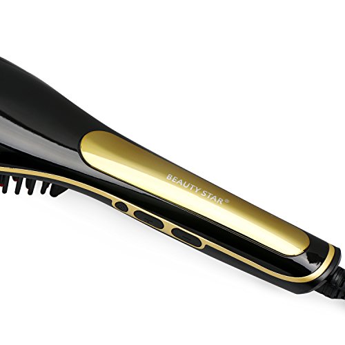 DROK Black Hair Straightener, Detangler Brush Electric Comb, Hair