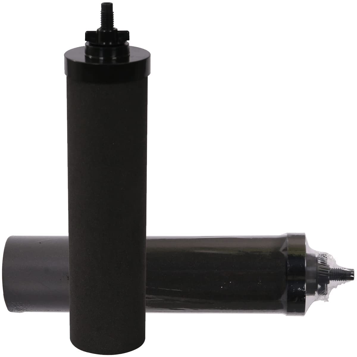 Huining 2PCS Black Water Filters for Purification Unit Replacement - Household Bucket Filtration System, Gravity Filter System, Purifier Survival