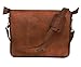 VINTAGE COUTURE 18 Inch Genuine Business Leather Laptop Messenger Bag