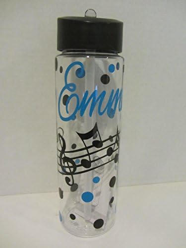 Personalized Music Water Travel Drink Bottle - Choir Band Music Teacher Theater Musical
