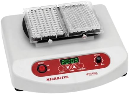 Boekel 270300 MicroJive Microplate Orbital Shaker, 2 Plate Capacity, 7" W x 7.25" L x 3.5" H
