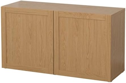 Amazon De Ikea Besta Regal Mit Tur Hanviken Eiche Wirkung