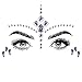 Face Jewels Glitter Temporary Tattoo, 6 Pcs Body Rhinestone Jewelry Stickers Crystal Mermaid Eyes Tears Gems Stones for Festival Party Women by IeBilif