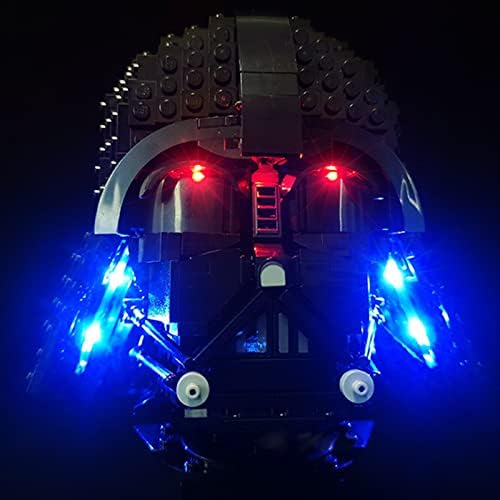 ZIQILIGHTING Light Kit for Lego Darth Vader Helmet 75304, Compatible