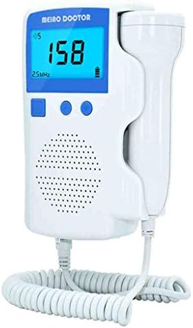 Fetal Doppler Heart Monitor Pregnant Women Home Radiation-Free Stethoscope Measuring Baby Heart Baby Bump Speakers Heart Listener Prenatal Belly