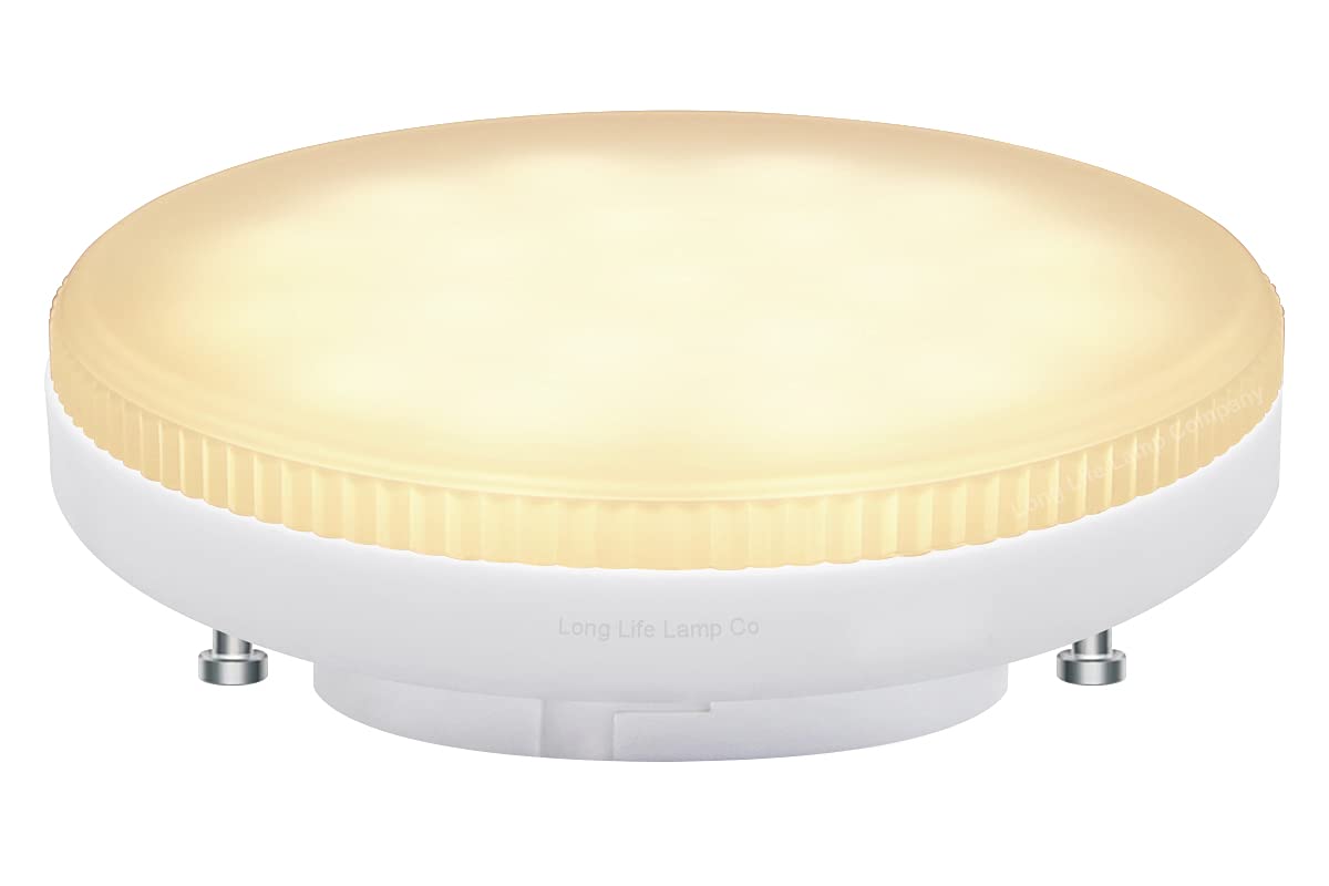 Long Life Lamp Company 7w LED GX53 Light Bulb Warm White Replacement for Round CFL