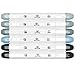 Art-n-Fly Professional Brush Tip Cool Gray Markers Set of 12 Cool Grey Tone Markers for Drawing Manga Sketching Illustration