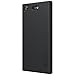 for Sony Xperia XZ1 Compact Case,Nillkin [with Kickstand] Frosted Shield Anti Fingerprints Hard PC Case Back Cover for Xperia XZ1 Compact -Retail Package (Black)