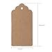 G2PLUS 200PCS Kraft Paper Tags,Paper Gift Tags with Twine,Blank Hanging Label for Arts and Crafts,Wedding Christmas Thanksgiving and Holiday (4'' X 2'')