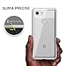 Google Pixel 3 XL Case, VRS Design [Transparent] Clear Heavy Duty Protection [Crystal Chrome] Anti-Yellowing Acryl Back TPU Bumper for Google Pixel 3 XL (2018)