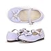 Dream Pairs ANGELS Mary Jane Bow Rhinestone/Pearls Embelishment Throughout Velcro Walker Ballerina Flat