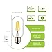 Bogao E26 6W Dimmable Edison Style Antique LED Filament Tubular Light Bulb, 4000K Neutral White 600LM, E26 Medium Base Lamp, T14(T45) Tubular Shape, 65W Incandescent Equivalent, ( 4 Pack 4000K )