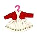 Shero 10 - 14 Inches Baby Doll's Dress One-Piece (Red)