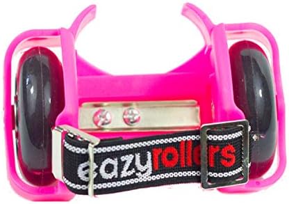 Eazyrollers, Adjustable Heel skates with LED Lighted Wheels (pink)